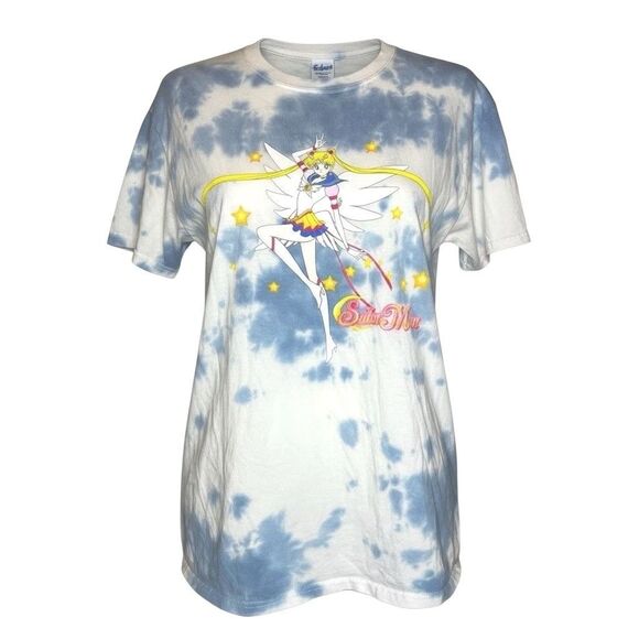 Rare Vintage Sailor Moon Tie Dye Tee Y2K Anime Kawaii Graphic Shirt - Picture 1 of 3